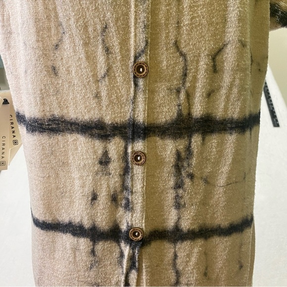 NWT Cirana Sleeveless Sweater Top Sz XS Taupe / Black Anthropologie - Picture 6 of 14